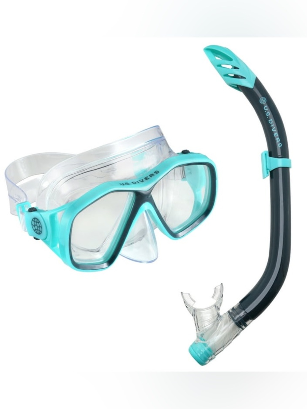 Brand New US Divers Blue Unisex Adult Clear Silicone Ocean Scuba Mask One Size